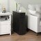 Costway Bathroom Floor Cabinet Toilet Narrow Storage Organizer with Flip Top White/Black